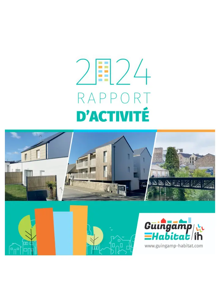 Couverture Rapport d'activité Guingamp Habitat