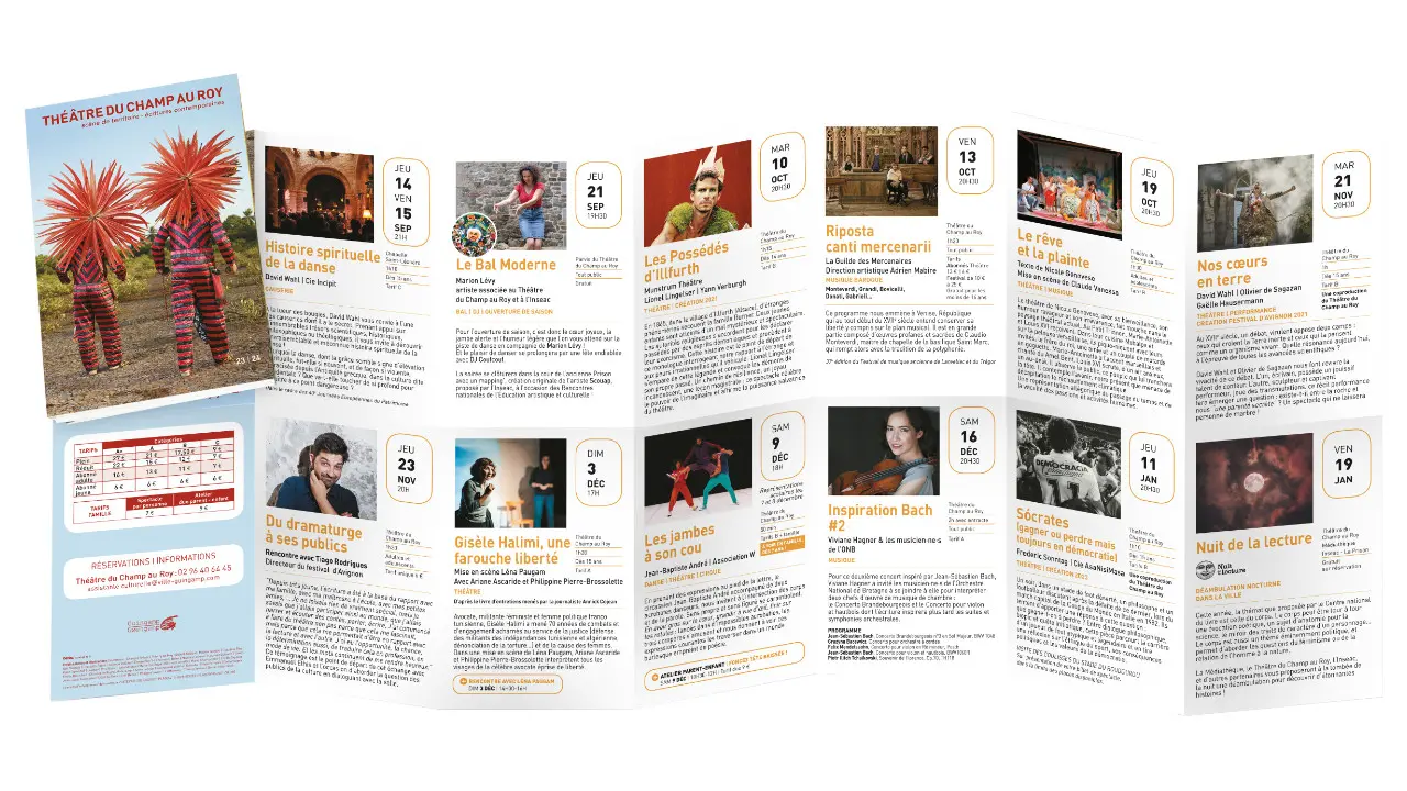 Intérieur flyer théâtre de Guingamp