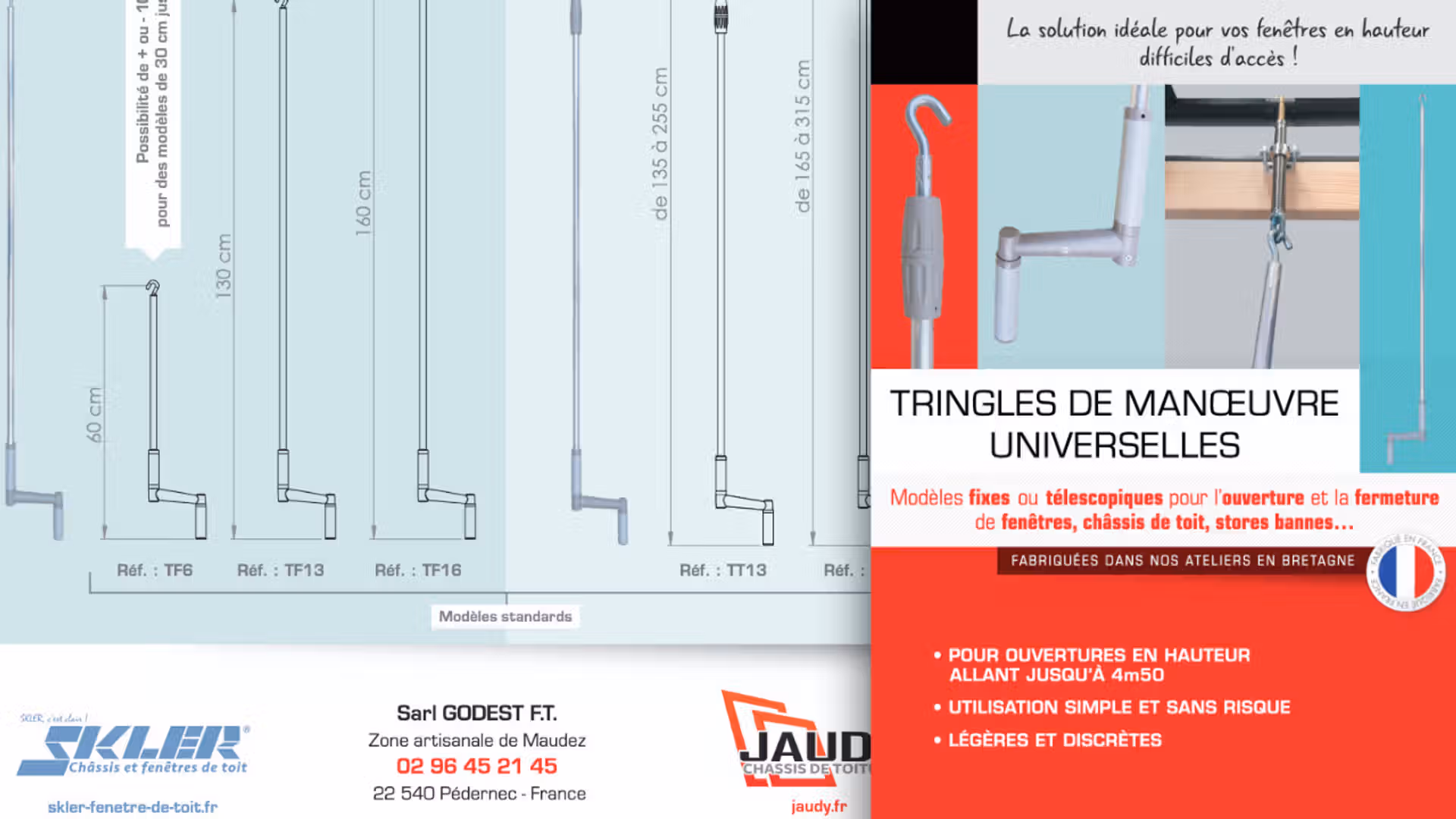 Plaquette tringle Jaudy